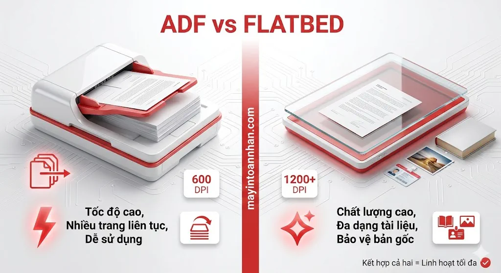 Khay Nạp Giấy Tự Động ADF Là Gì? Hướng Dẫn A-Z 2025