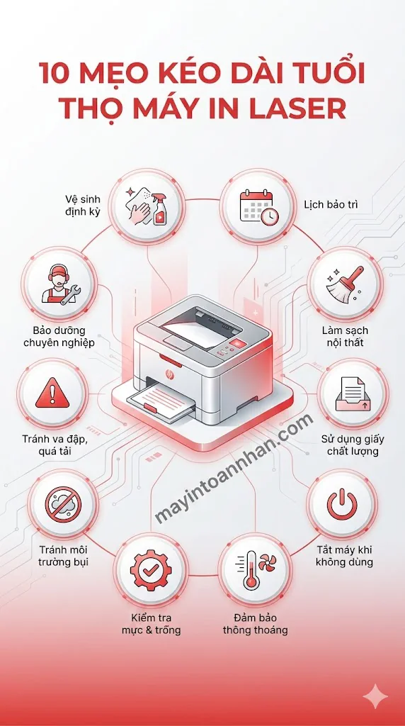 Hướng dẫn sử dụng máy in laser từ A-Z cho văn phòng 2025