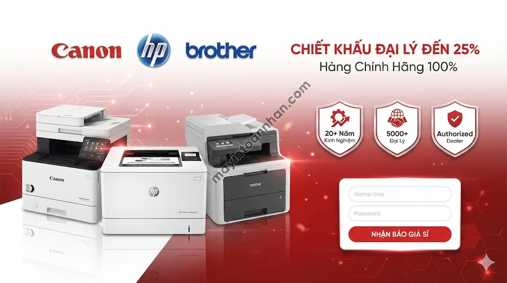 Phân Phối Máy In Laser Giá Sỉ – Chiết Khấu Đại Lý Đến 25% Toàn Nhân 2025