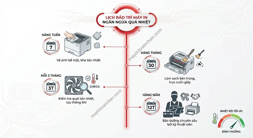 Tại Sao Máy In Bị Nóng? 7 Nguyên Nhân & Cách Khắc Phục 2025