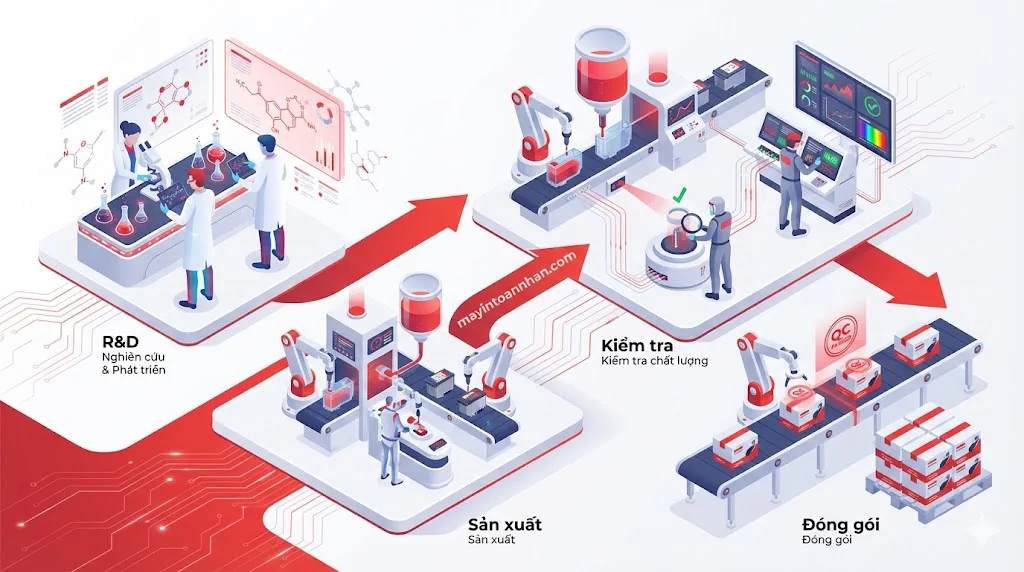 Tại sao mực máy in chính hãng lại đắt? Phân tích chi tiết 2025