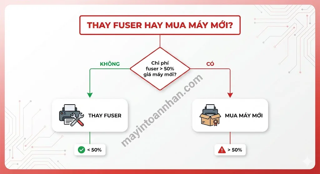 Lỗi Fuser Error Máy In Laser: Nguyên Nhân & Cách Sửa 2025