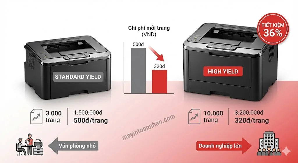 Một Hộp Mực In Được Bao Nhiêu Trang? Bảng 20 Model 2025