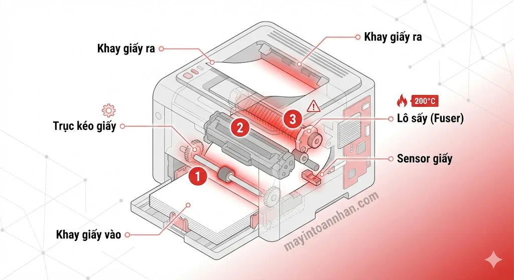 Cách Xử Lý Máy In Bị Kẹt Giấy Liên Tục- Hướng Dẫn Chi Tiết 2025