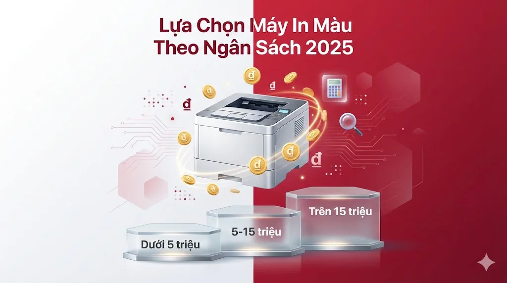 Lựa Chọn Máy In Màu Theo Ngân Sách 2025  Hướng Dẫn Chi Tiết