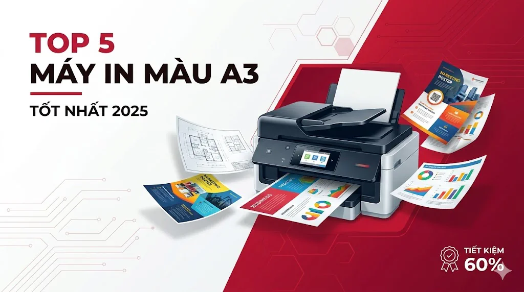 Máy In Màu A3: Top 5 Model Tốt Nhất 2025 & Cách Chọn Đúng