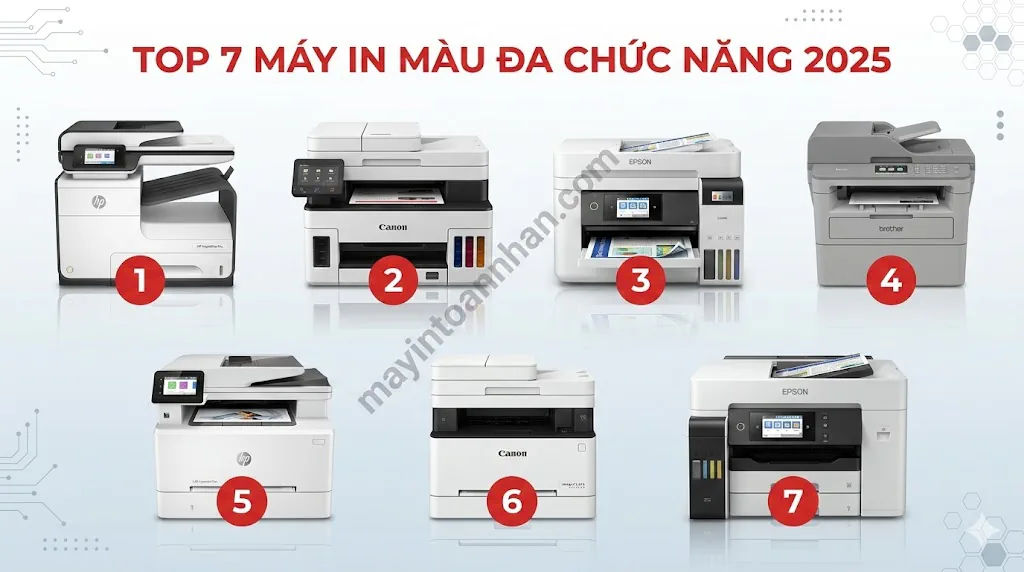 Top 7 Máy In Màu Đa Chức Năng Tốt Nhất 2025 So Sánh Chi Tiết