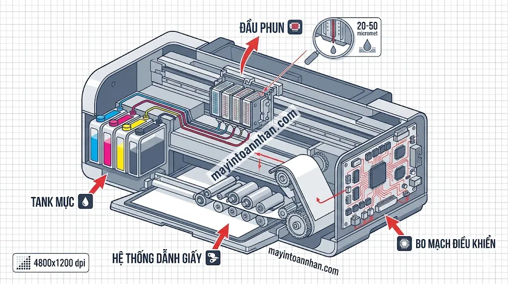 Máy In Phun Màu: Hướng Dẫn Toàn Diện Từ A-Z 2025