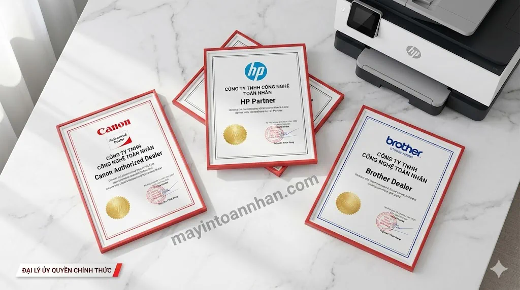 Địa chỉ bán máy in chính hãng uy tín TPHCM – Đại lý HP Canon Brother | Toàn Nhân 2025