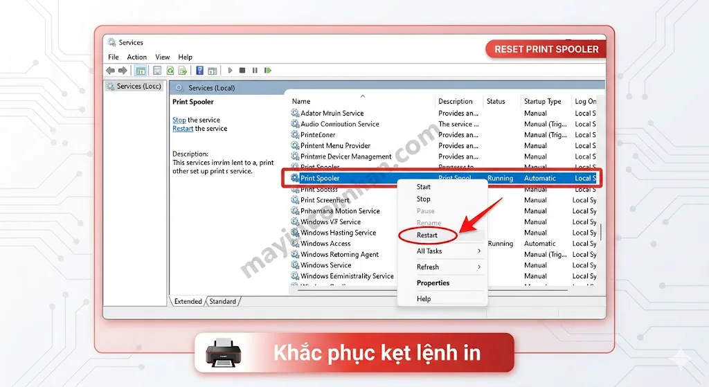 Sửa lỗi & Khắc phục máy in Canon 2025