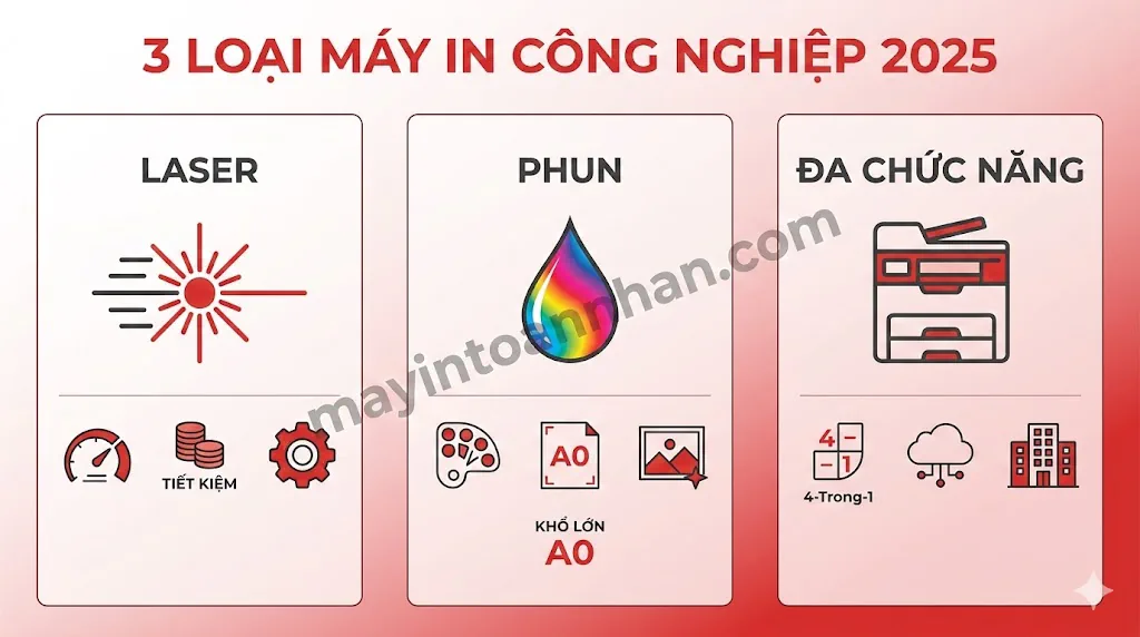 Máy In Màu Công Nghiệp: Hướng Dẫn Chọn Mua Chi Tiết 2025