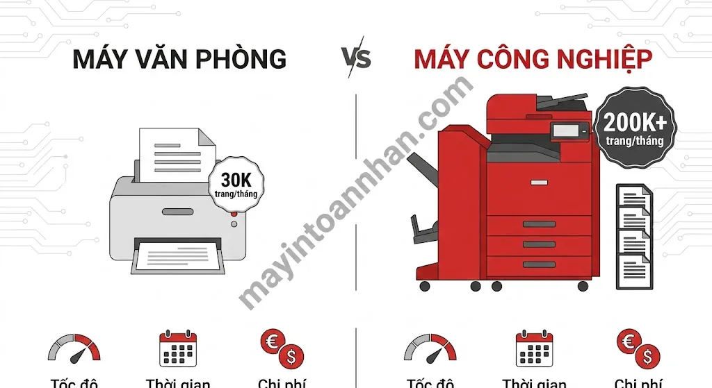 Máy In Màu Công Nghiệp: Hướng Dẫn Chọn Mua Chi Tiết 2025