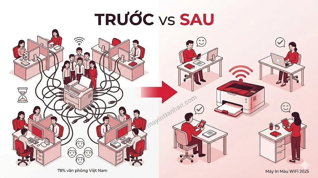 Máy In Màu WiFi 2025: So Sánh Chi Phí & Top Model Văn Phòng
