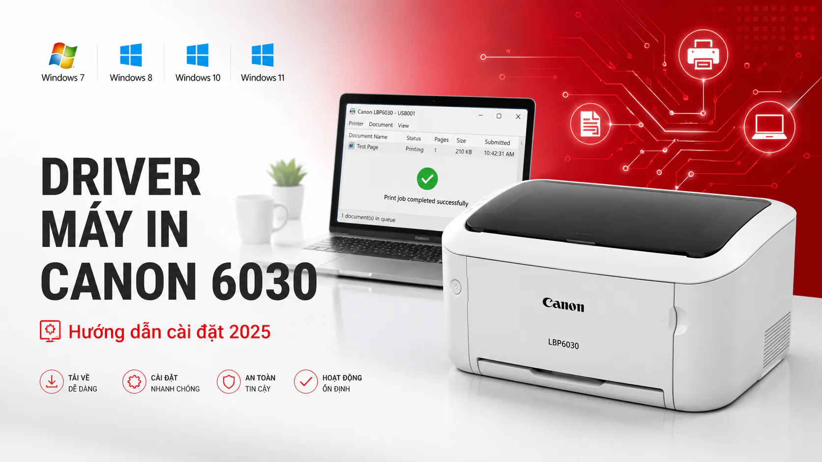 Driver Máy In Canon 6030 – Hướng dẫn chi tiết 2025