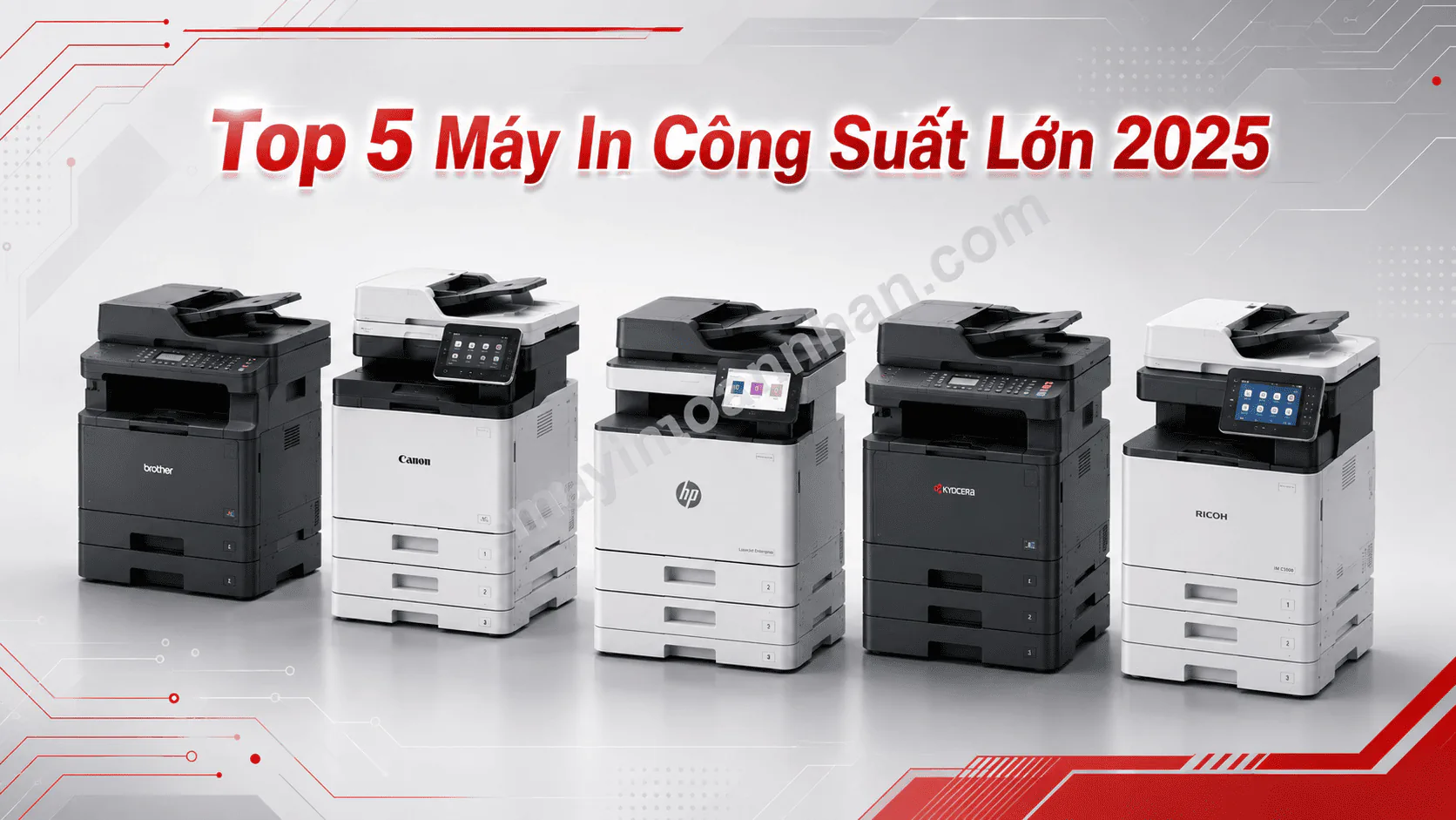 Top 5 máy in đa năng công suất lớn cho doanh nghiệp 2025