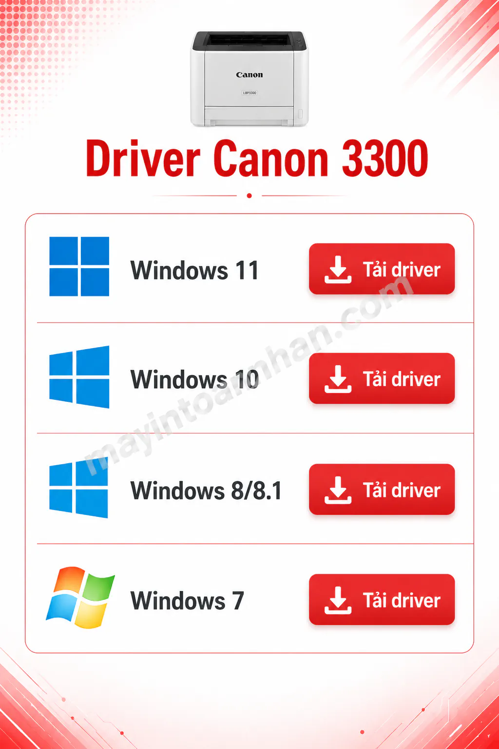 Cài Máy In Canon 3300 – Hướng dẫn chi tiết 2025