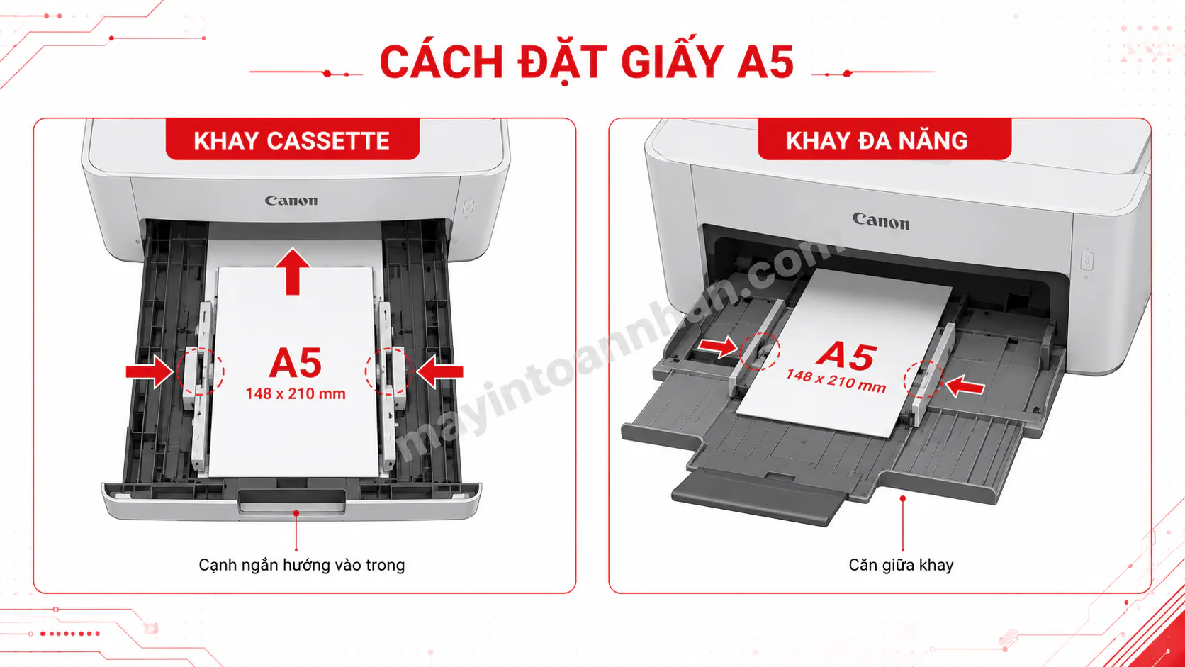 Cách In Giấy A5 Trên Máy Canon A-Z Cho Word, Excel, PDF
