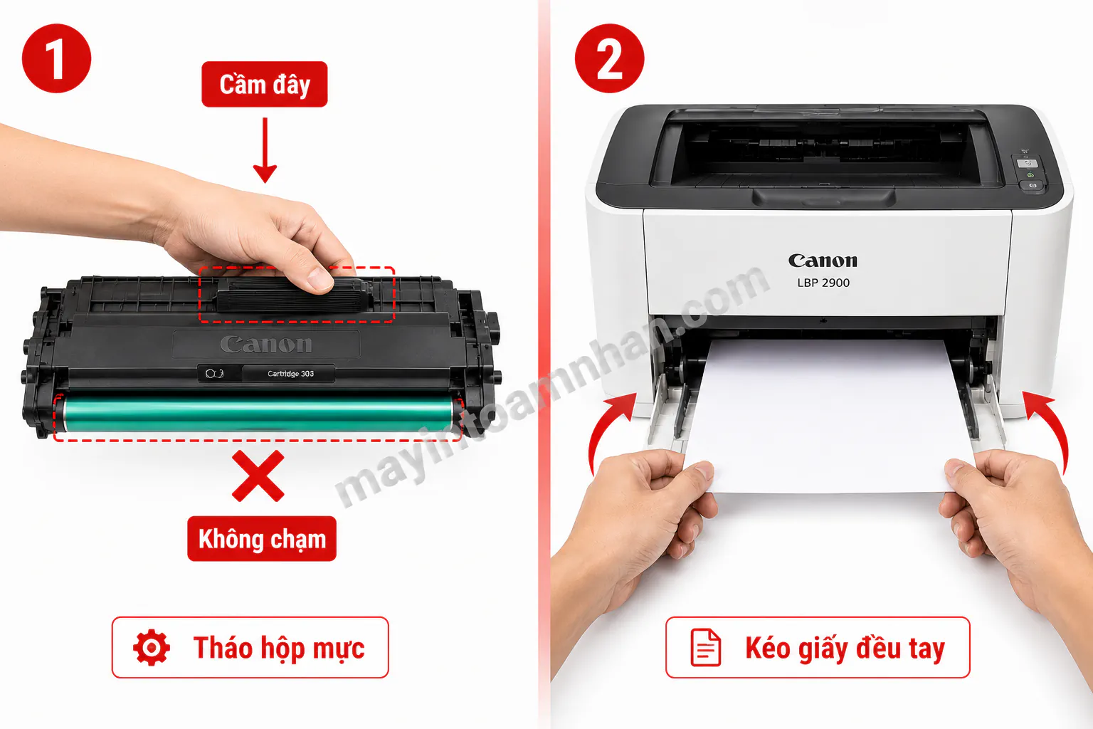 Lấy Giấy Bị Kẹt Trong Máy In Canon 2900 2025
