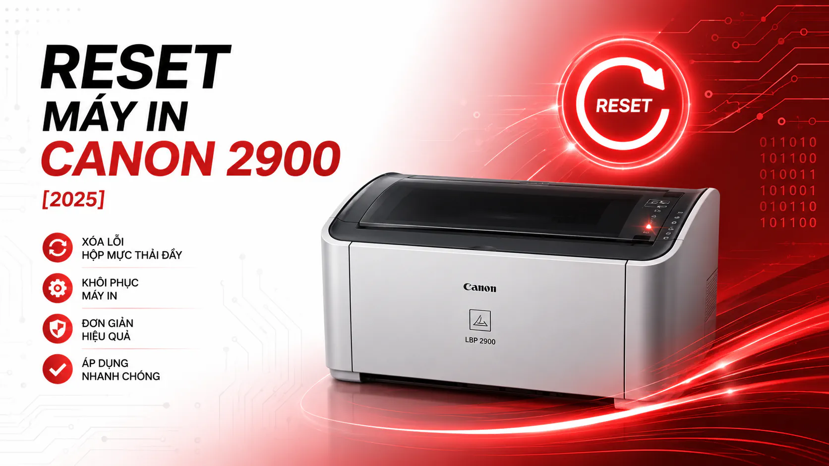 Cách Reset Máy In Canon 2900 [2025]
