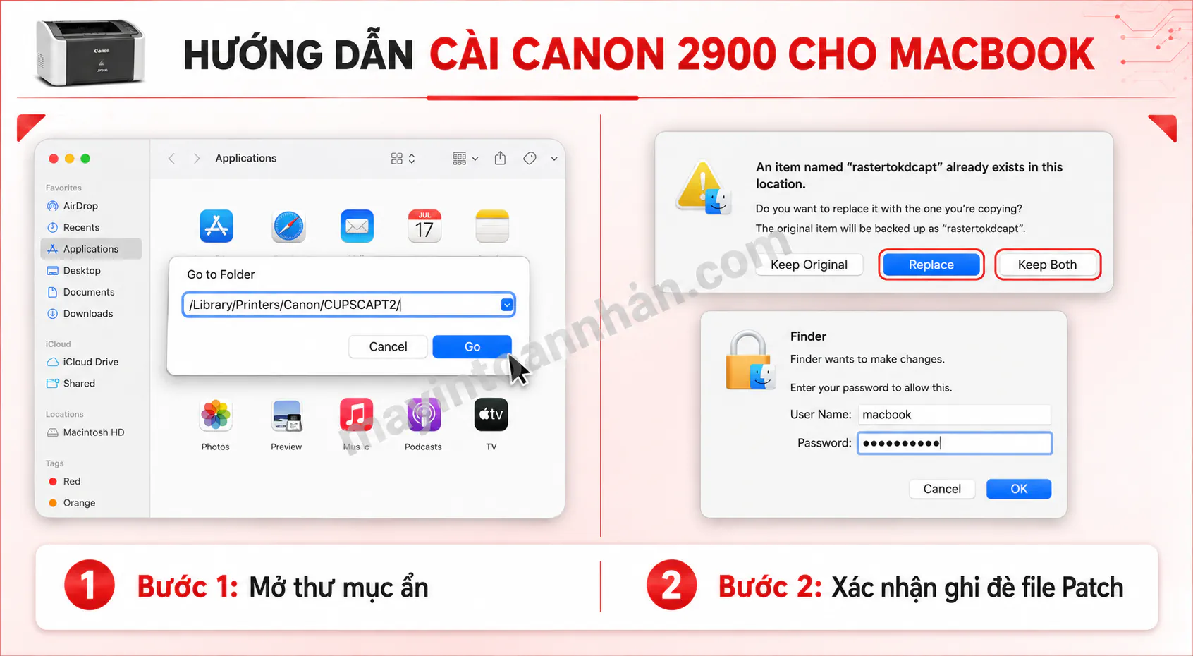 Cài Đặt Máy In Canon 2900 Cho Macbook – Hướng dẫn chi tiết 2025