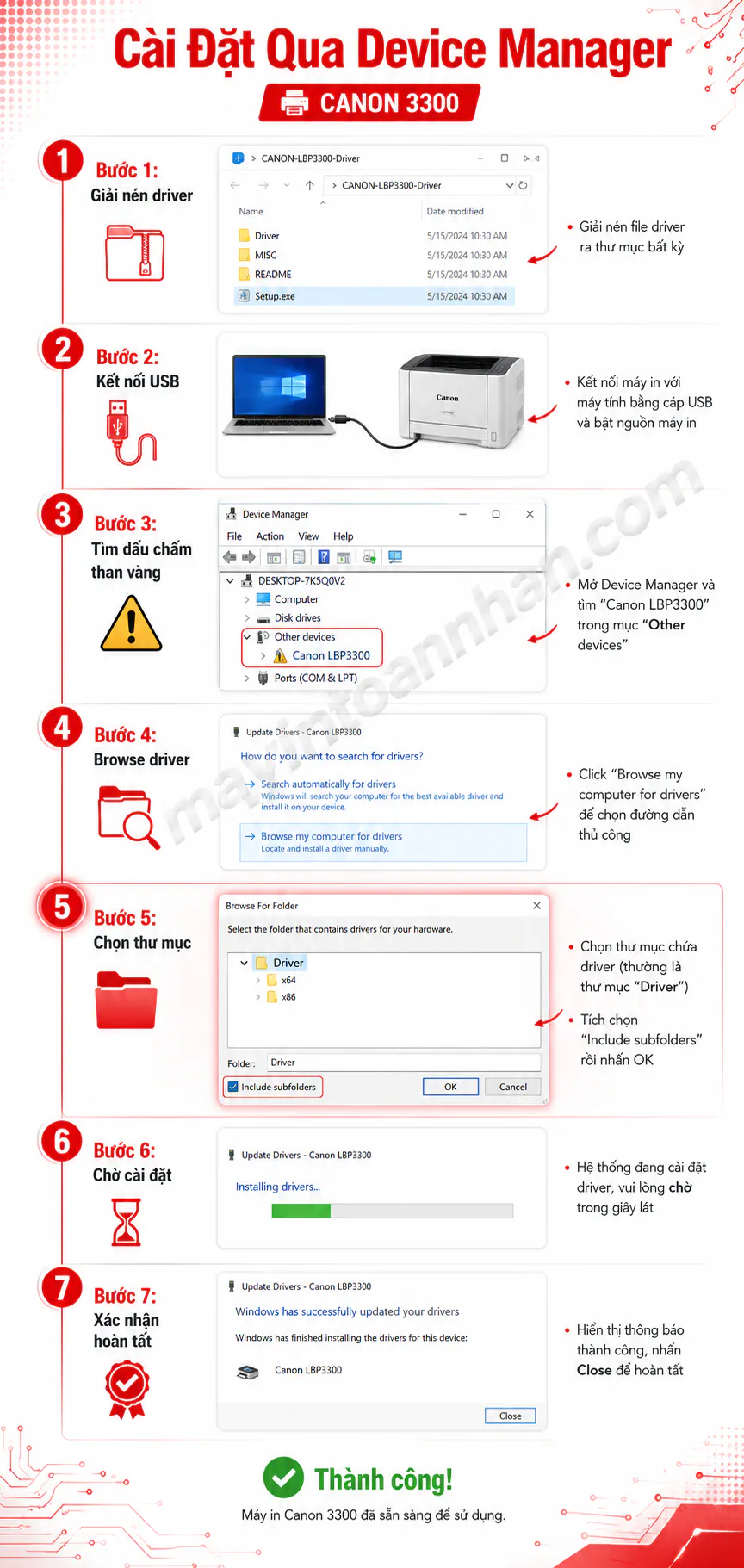 Cài Máy In Canon 3300 – Hướng dẫn chi tiết 2025