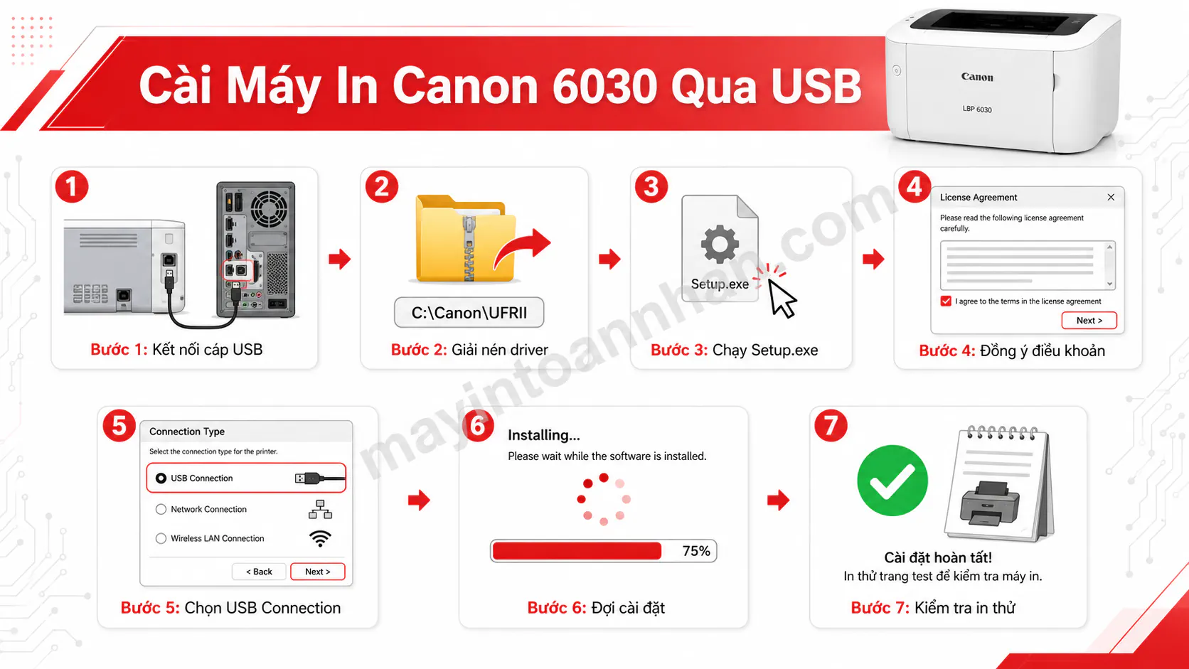 Cài Máy In Canon 6030 – Hướng dẫn chi tiết 2025