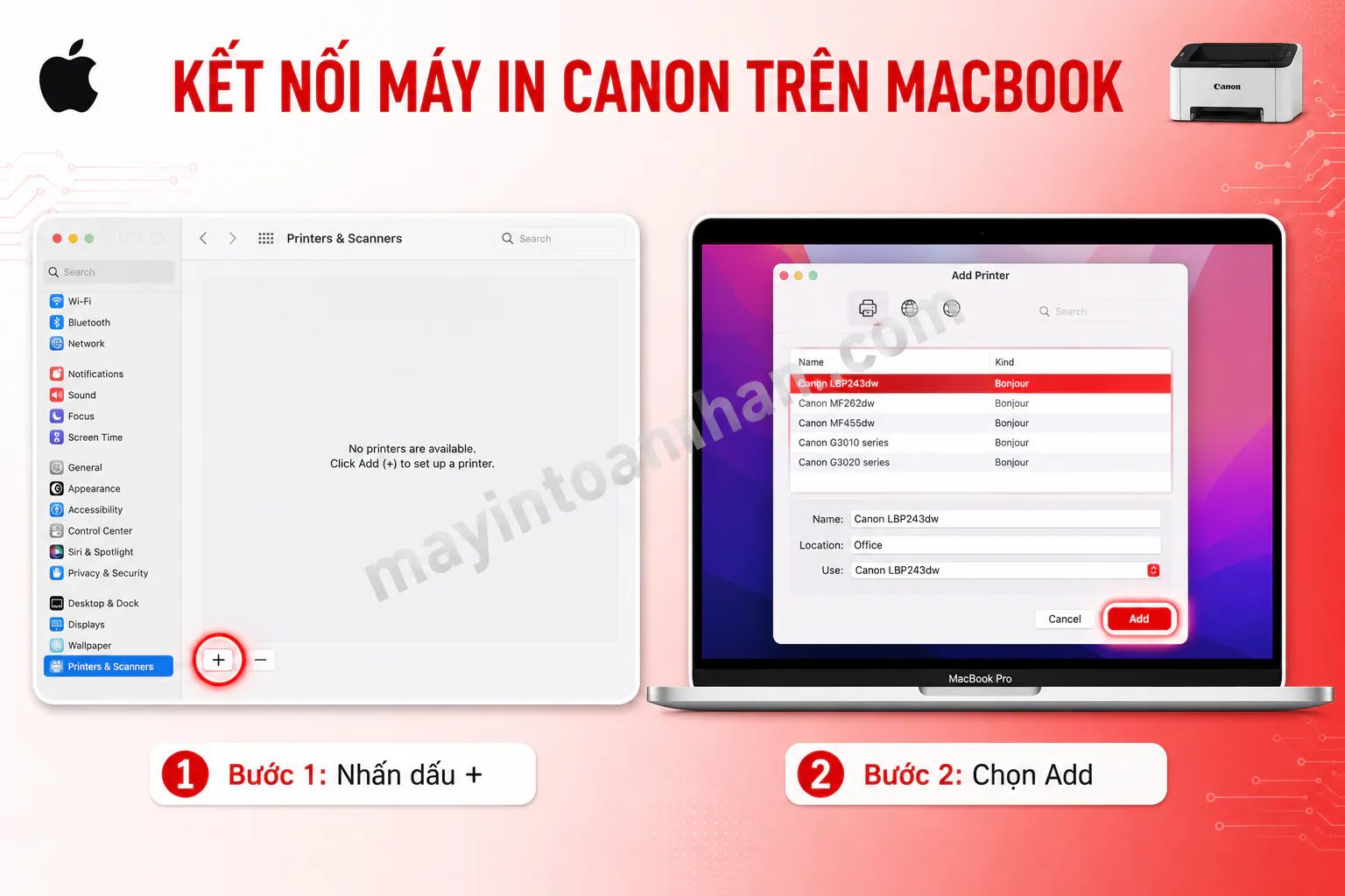 Cách Kết Nối Máy In Canon Với Máy Tính 2025