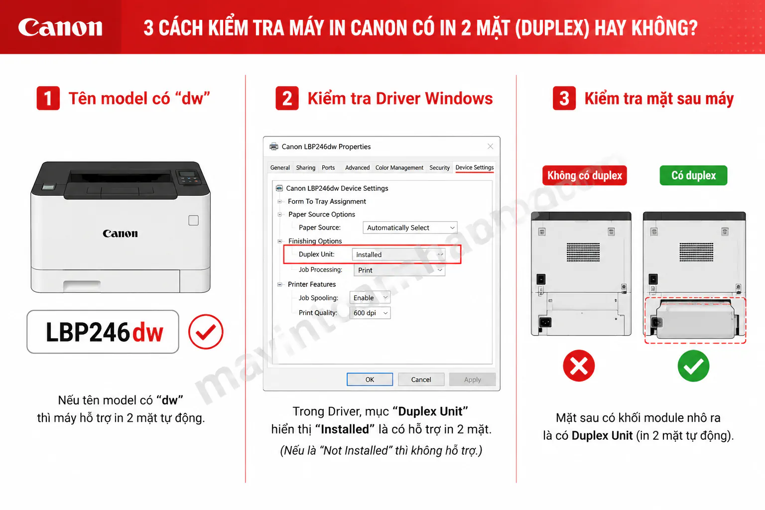 Cách In 2 Mặt Máy In Canon 2025