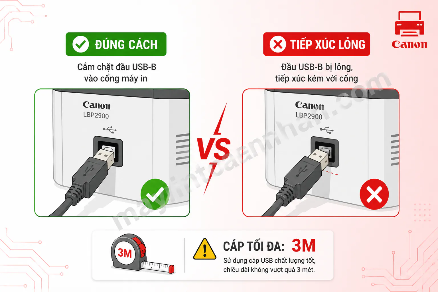 Tại Sao Máy In Canon 2900 Không In Được – Nguyên nhân & Cách khắc phục 2025