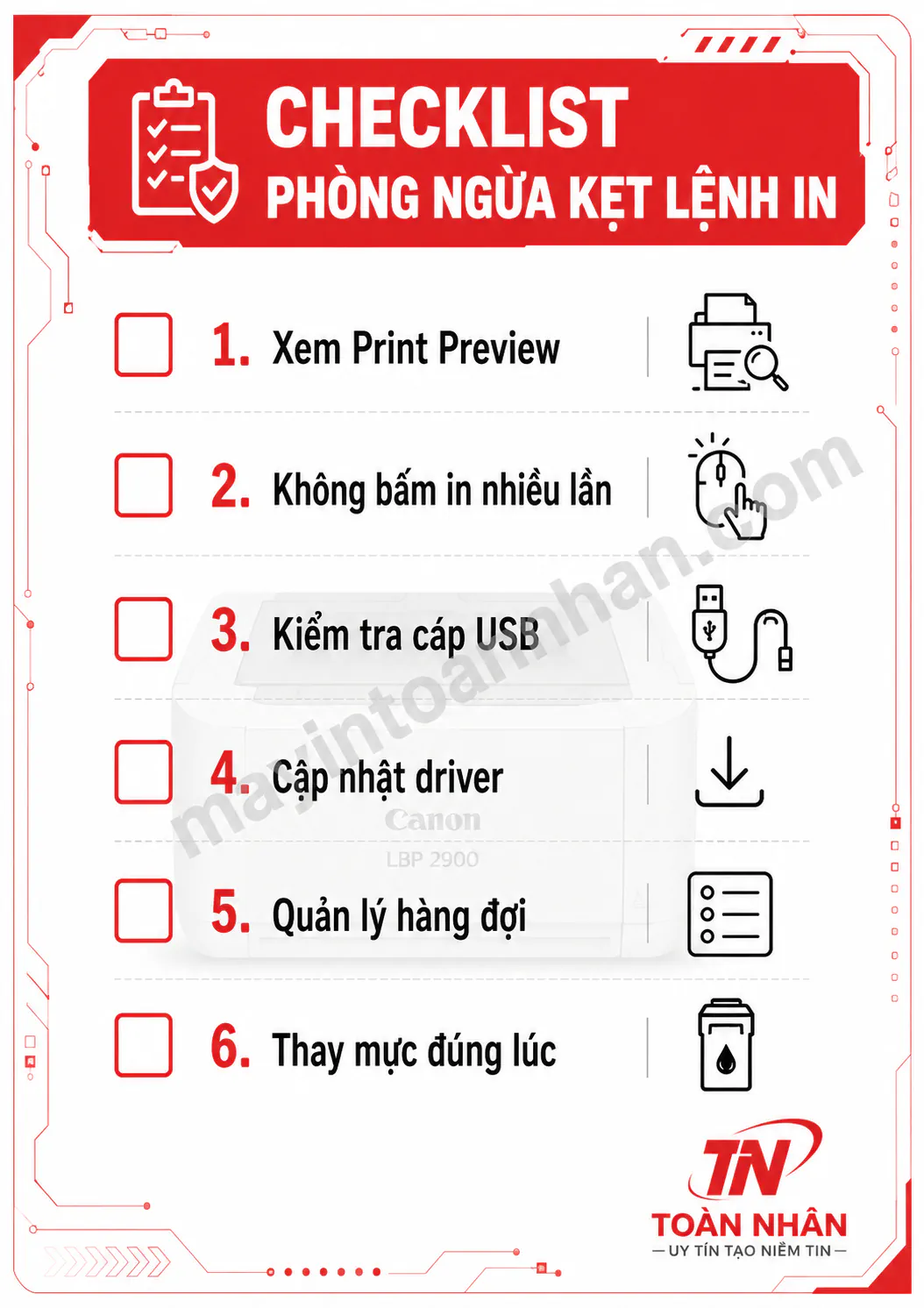 Cách Hủy Lệnh Máy In Canon 2900 2025