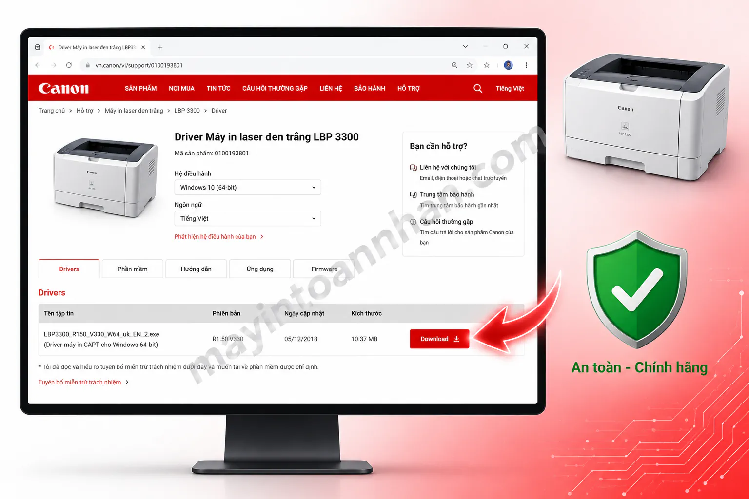 Driver Máy In Canon 3300 – Hướng dẫn chi tiết 2025