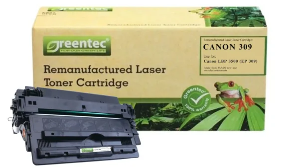 Mực in laser đen trắng Greentech Canon 309