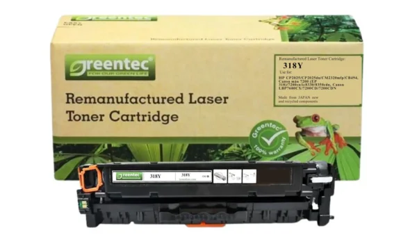 Mực in laser màu Greentech Canon 318Y