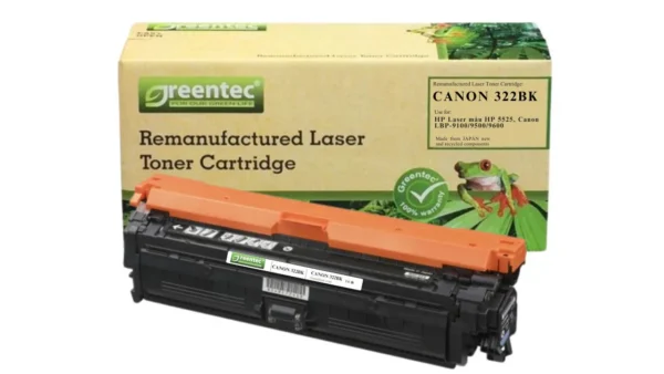 Mực in laser màu Greentech Canon 322BK