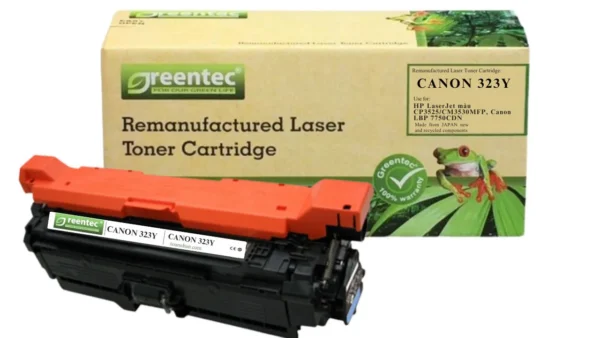 Mực in laser màu Greentech Canon 323Y