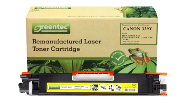 Mực in laser màu Greentech Canon 329Y