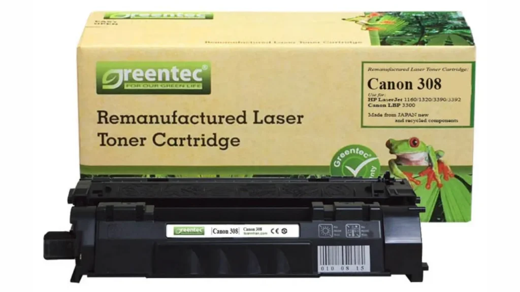 Mực in laser đen trắng Greentech Canon 308