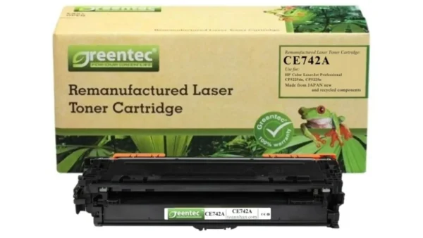 Mực in laser màu Greentech HP CE742A