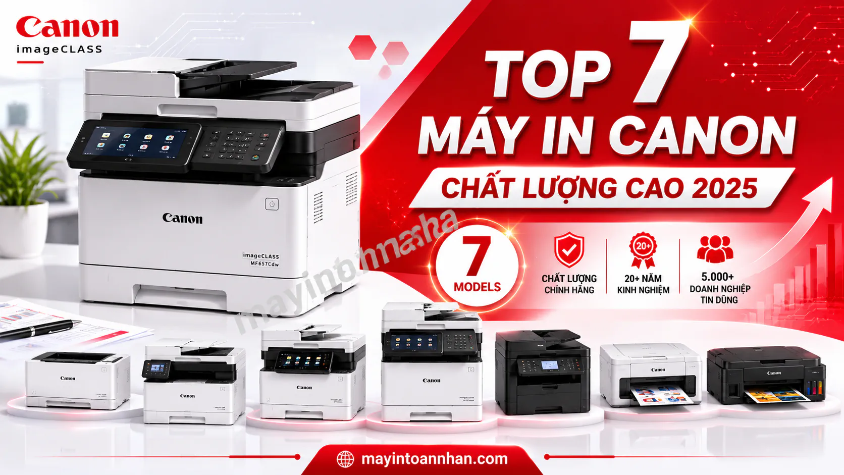 Top 7 Máy In Canon Chất Lượng Cao Tốt Nhất Năm 2025