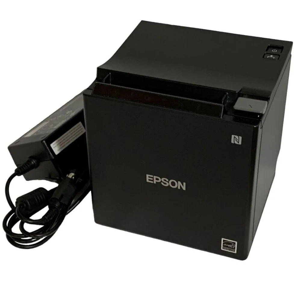 Cổng kết nối USB-C, USB và LAN trên máy in Epson TM-M30III