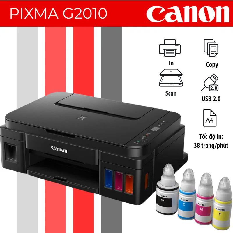 Cổng kết nối USB trên máy in Canon PIXMA G2010