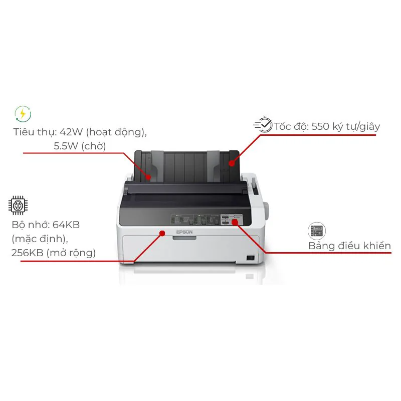 Epson LQ-590II chạy bền trong môi trường kho bãi nhiều bụi