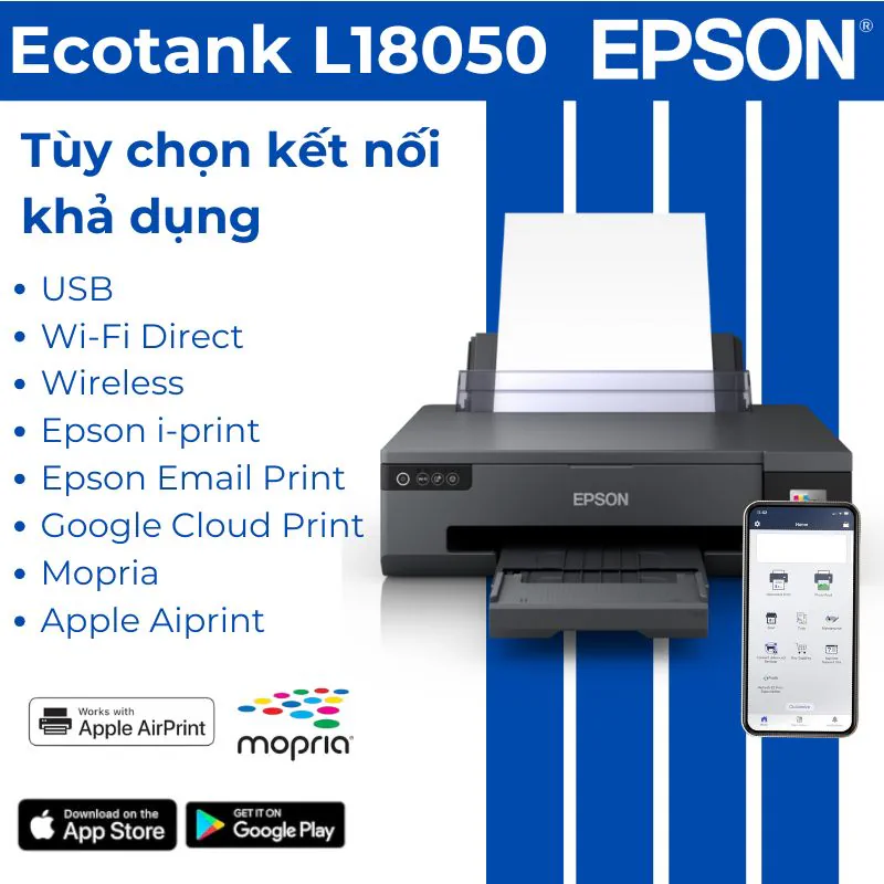 Kết nối WiFi và Wi-Fi Direct in từ điện thoại trên Epson L18050