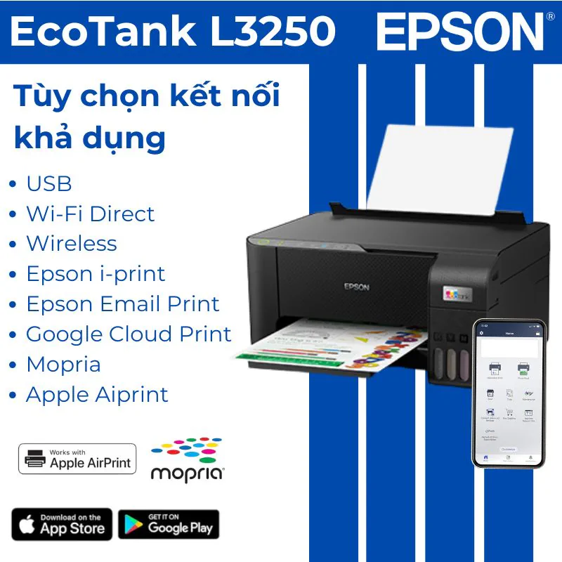 Kết nối WiFi và in từ điện thoại trên Epson EcoTank L3250