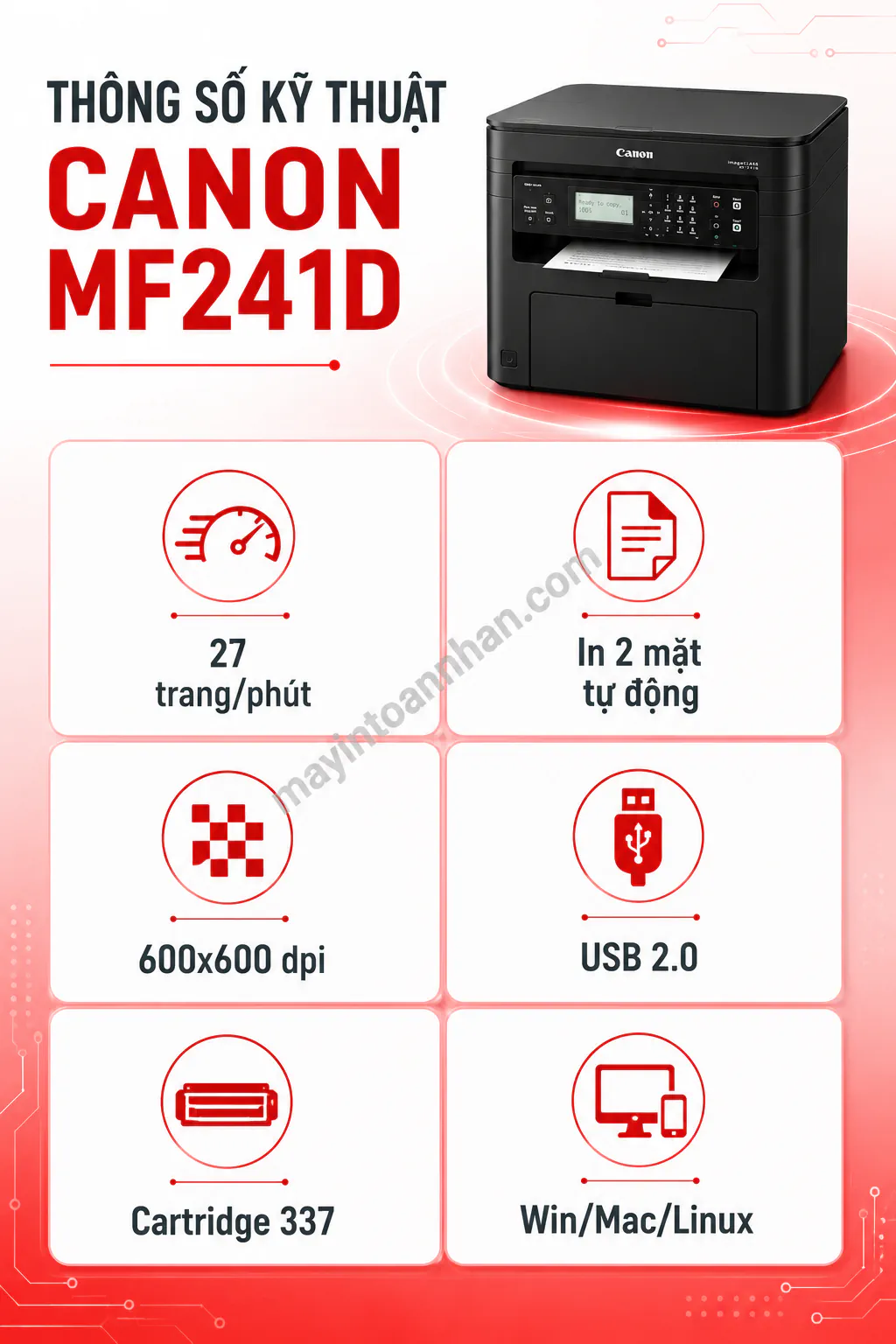Driver Máy In Canon MF241D – Hướng dẫn chi tiết 2025