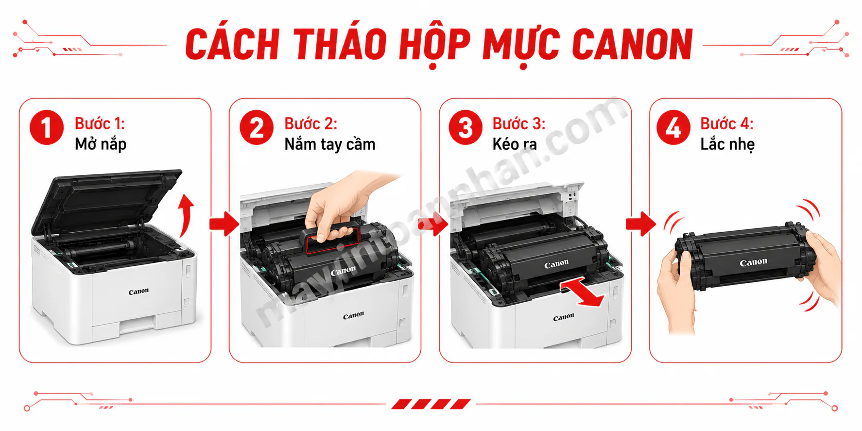 Máy In Canon Không In Được – Nguyên nhân & Cách khắc phục 2025