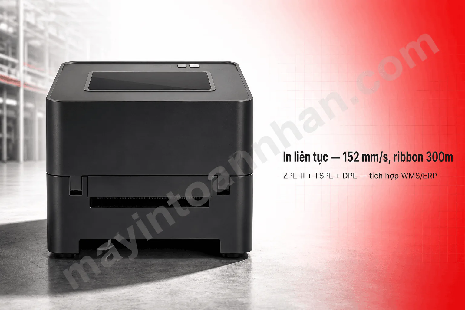 Máy in mã vạch công nghiệp HPRT HT500 203dpi in nhãn tốc độ cao