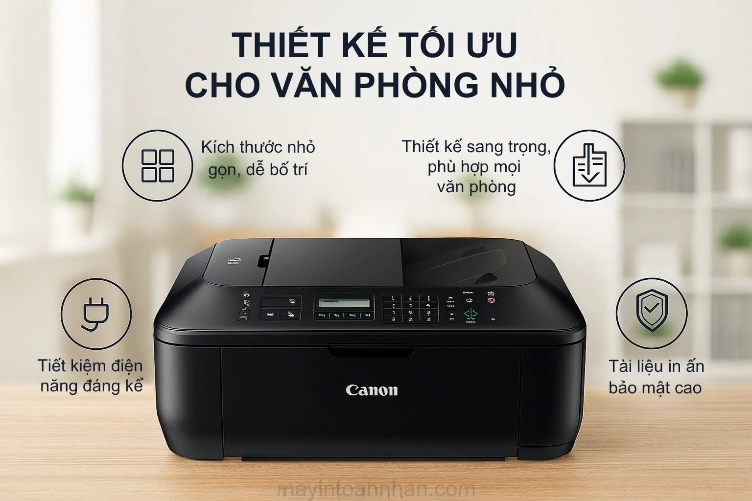 Thiết kế gọn gàng của máy in phun màu đa năng Canon PIXMA MX397
