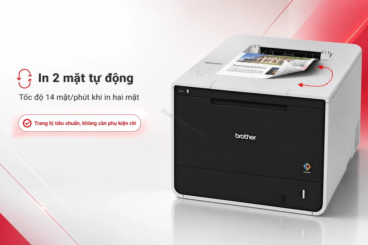 Bộ đảo giấy in hai mặt tự động của máy in Brother HL-L8250CDN