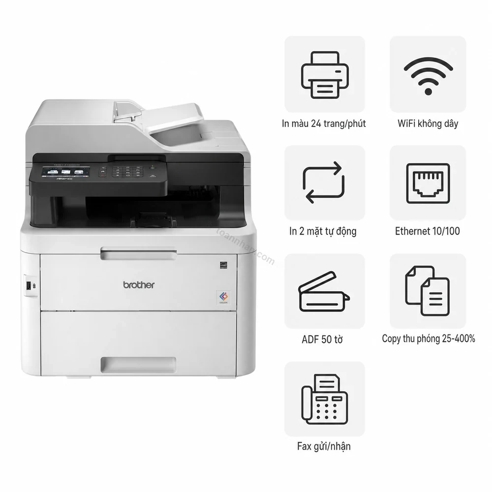 Máy in laser màu đa năng Brother MFC-L3750CDW